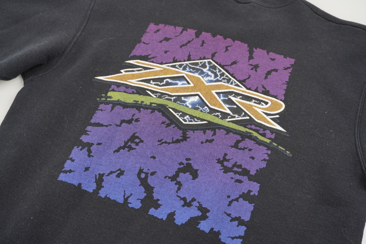 90s Screen Stars ZXR Motorbike Sweatshirt Black M