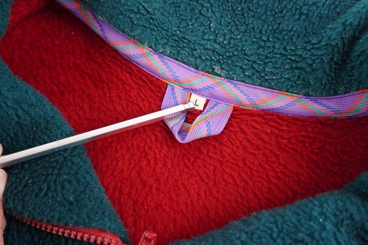 90s Helly Hansen Fleece Red Green L