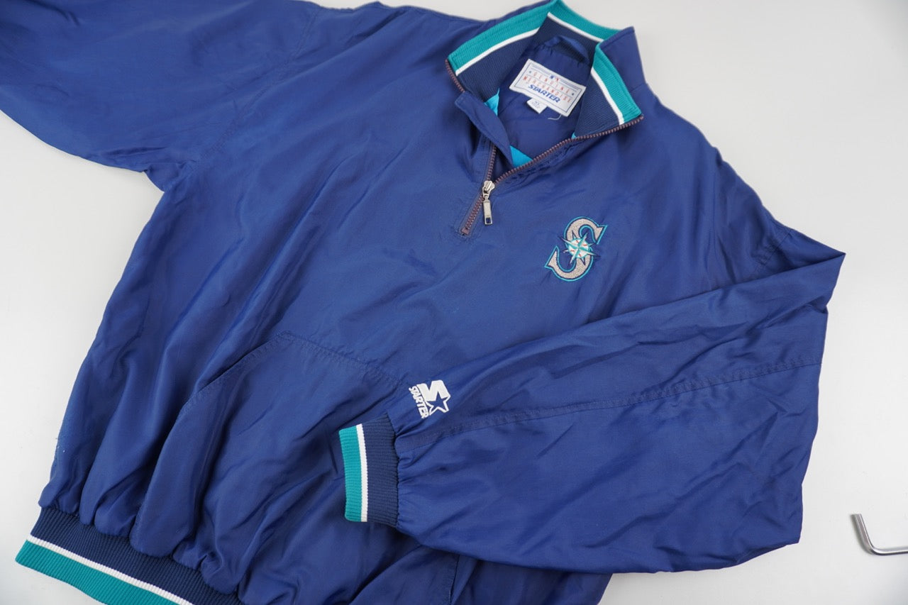 90s Starter Seattle Mariners MLB Jacket Blue XL