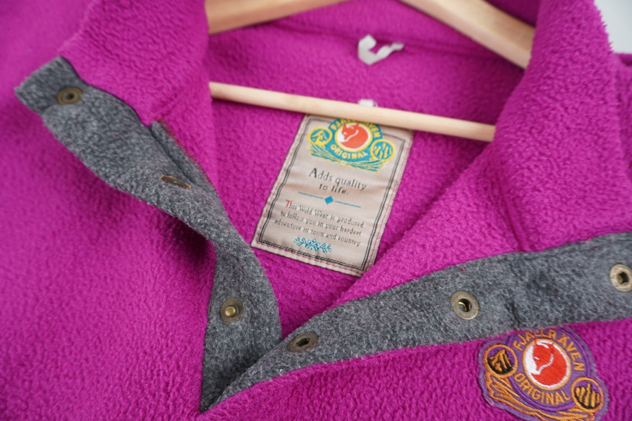 90s Fjällräven Original Crazy Fleece Purple M/L