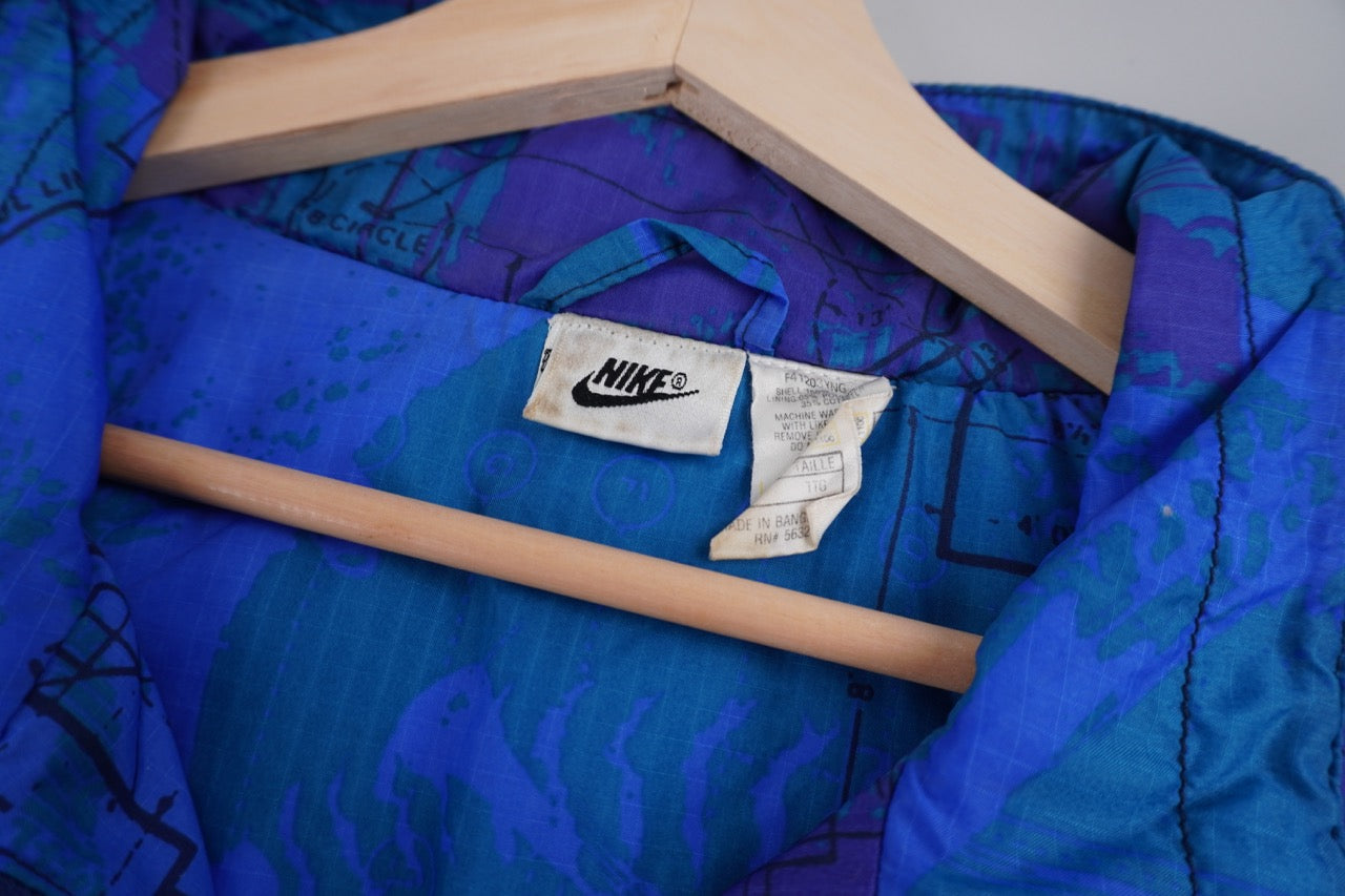 90s Nike Trackjacket Blue Purple/Green XXL