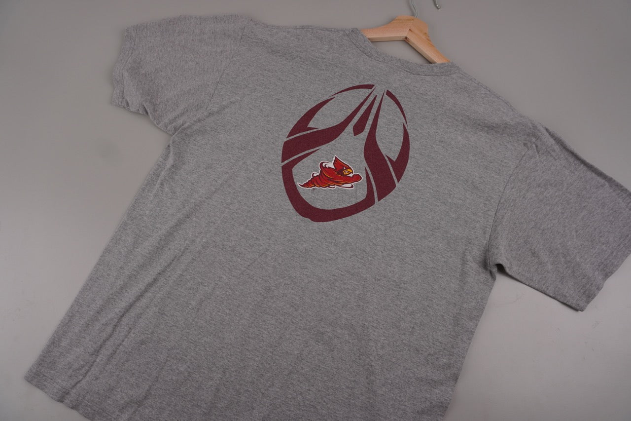 00s Nike Iowa State NCAA Center Swoosh T-Shirt Grey L