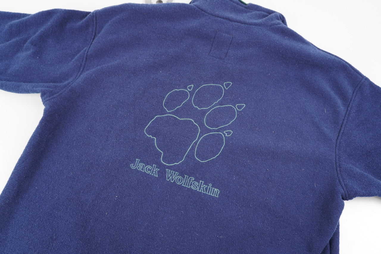 90s Jack Wolfskin Crazy Fleece Navy Blue XL