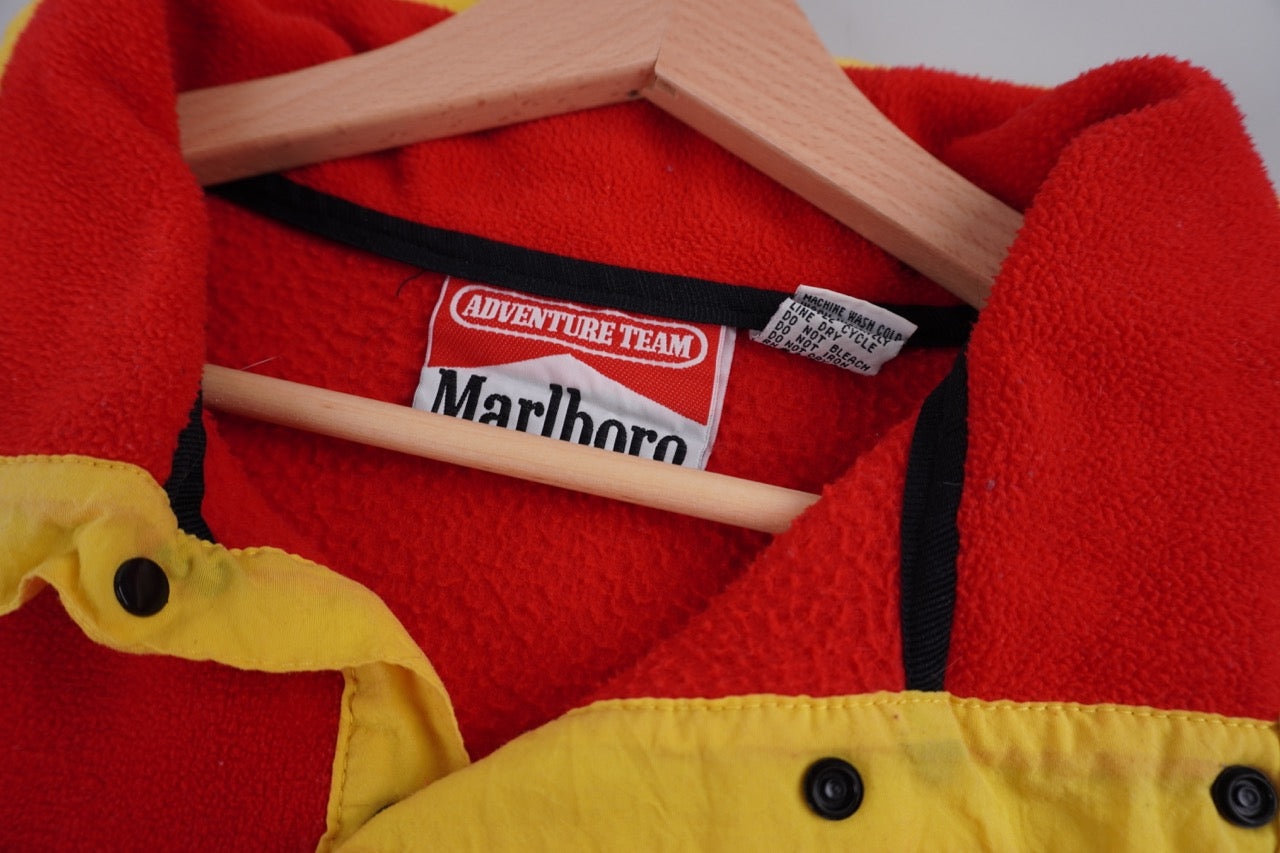 90s Marlboro Aventure Crazy Fleece Red L/XL