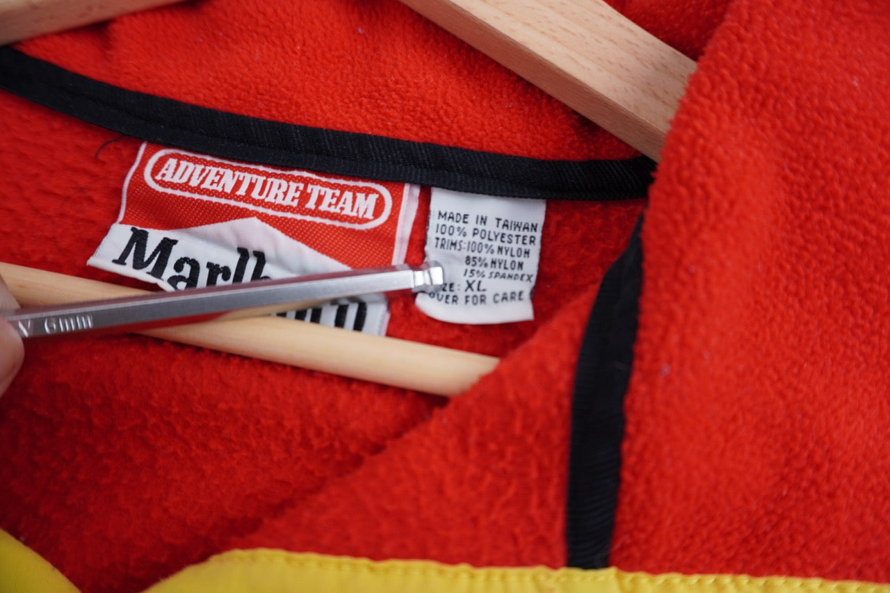 90s Marlboro Aventure Crazy Fleece Red L/XL