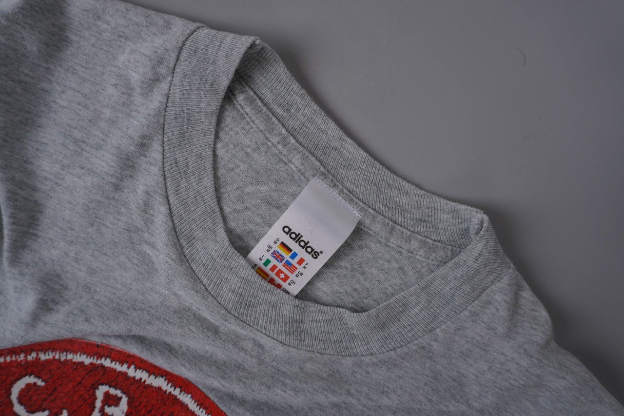 90s Adidas FC Bayern Munich Bundesliga T-shirt Grey M/L