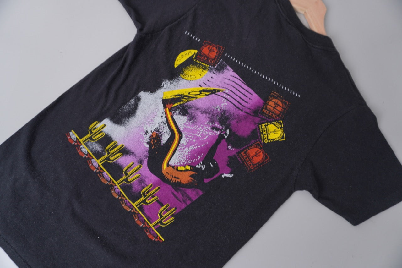 90s Ocean pacific T-shirt Black Multi M
