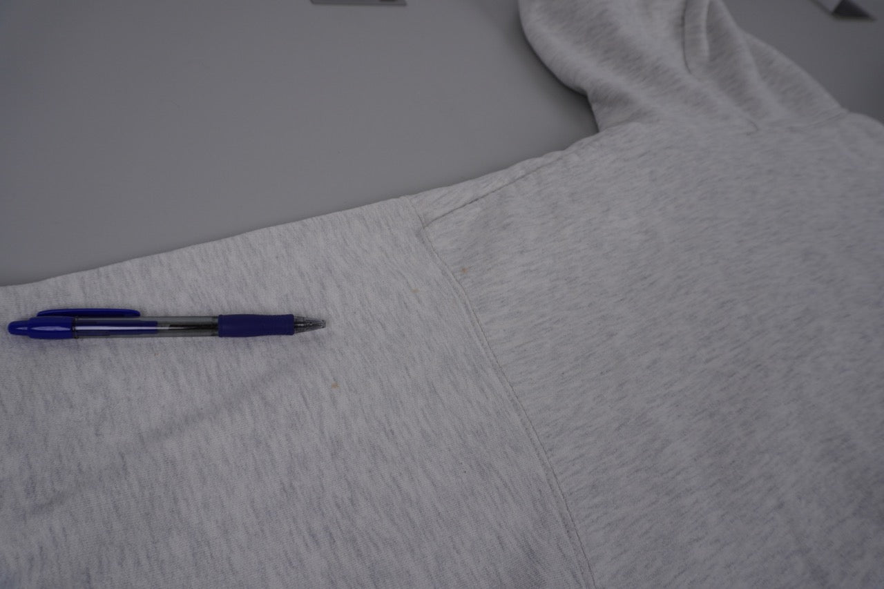 90s Adidas Hoodie White Grey M