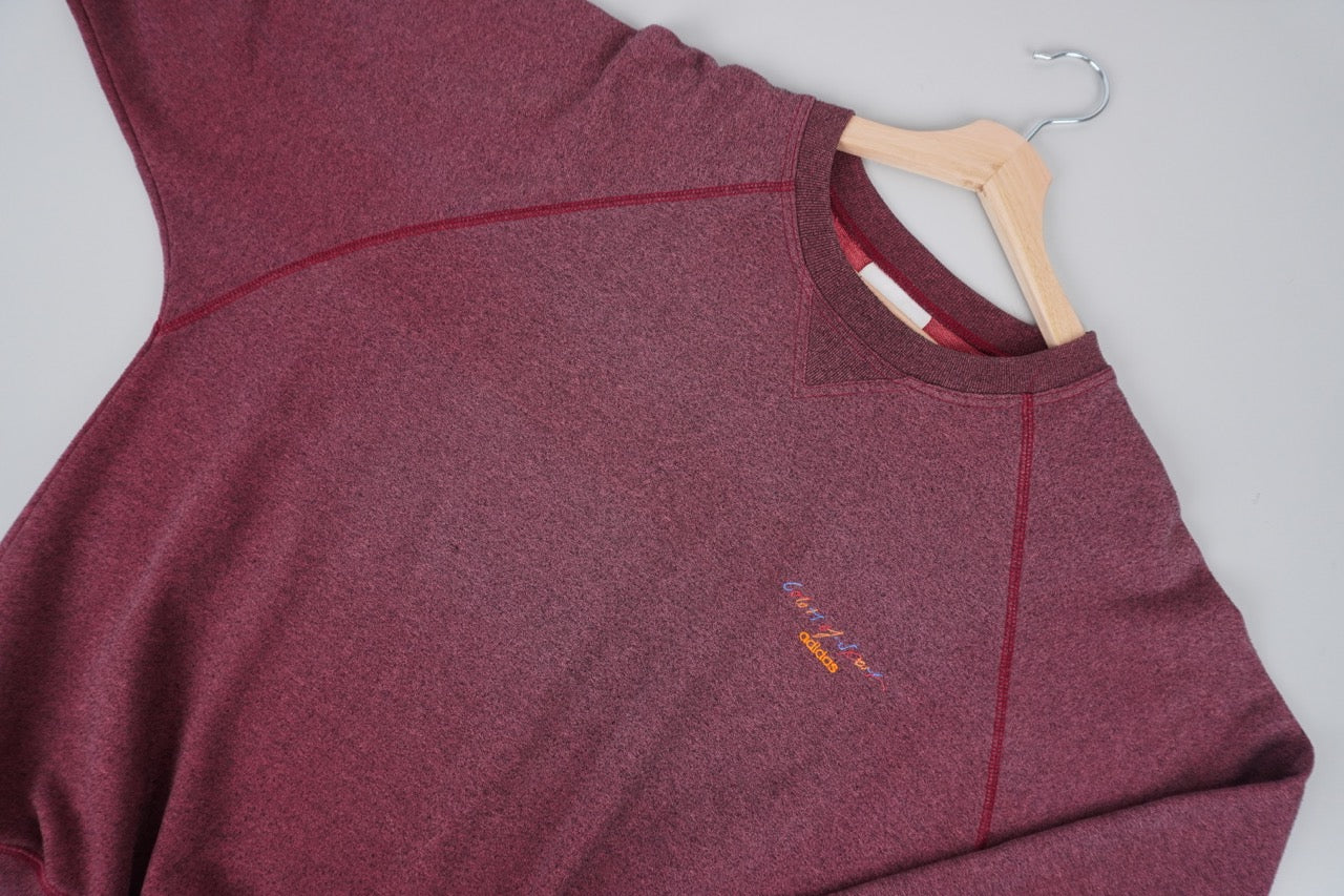 90s Adidas colors of sport Longsleeve Red black white mixed L