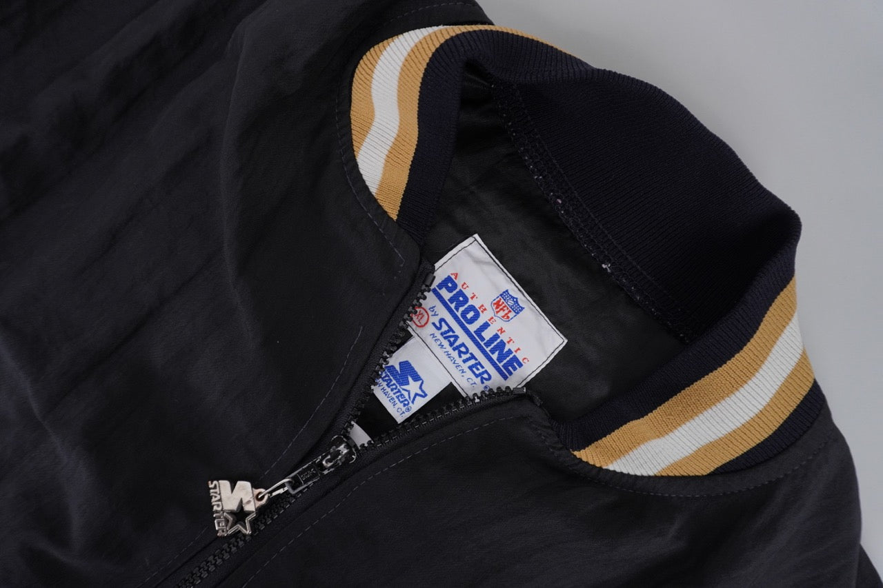 90s Starter New Orleans Saints NFL Jacket Black XL