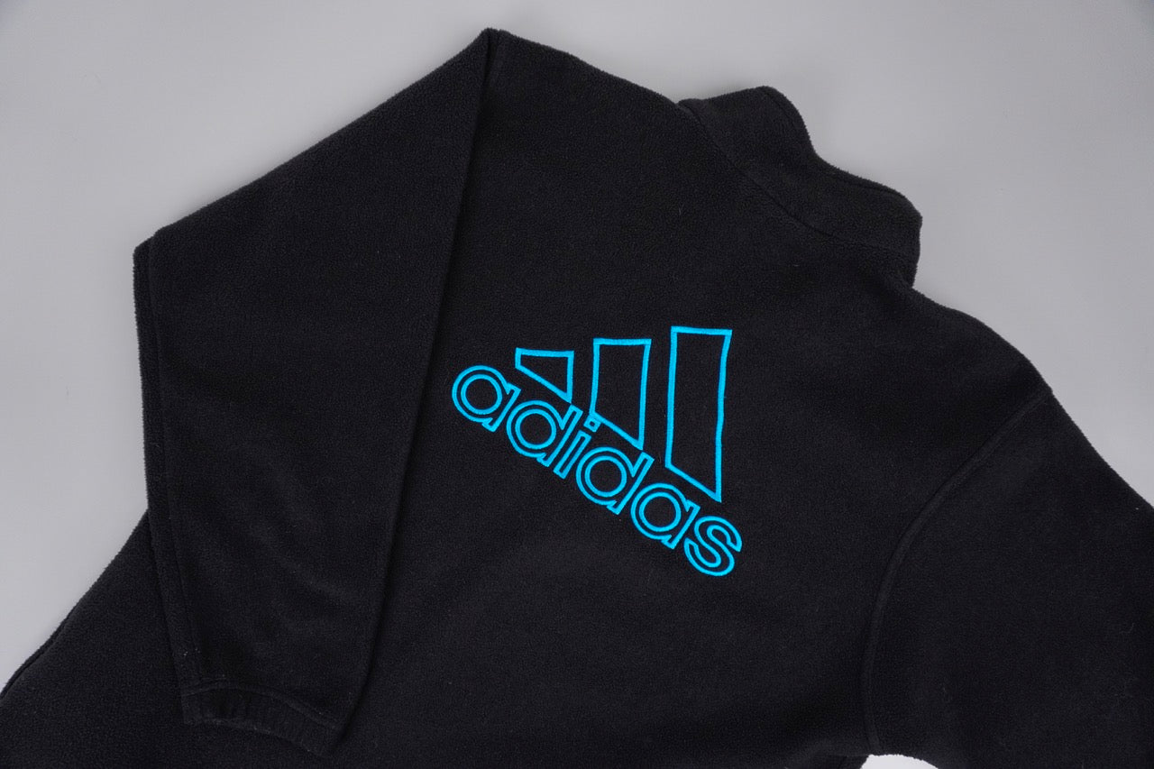 90s Black Adidas Fleece