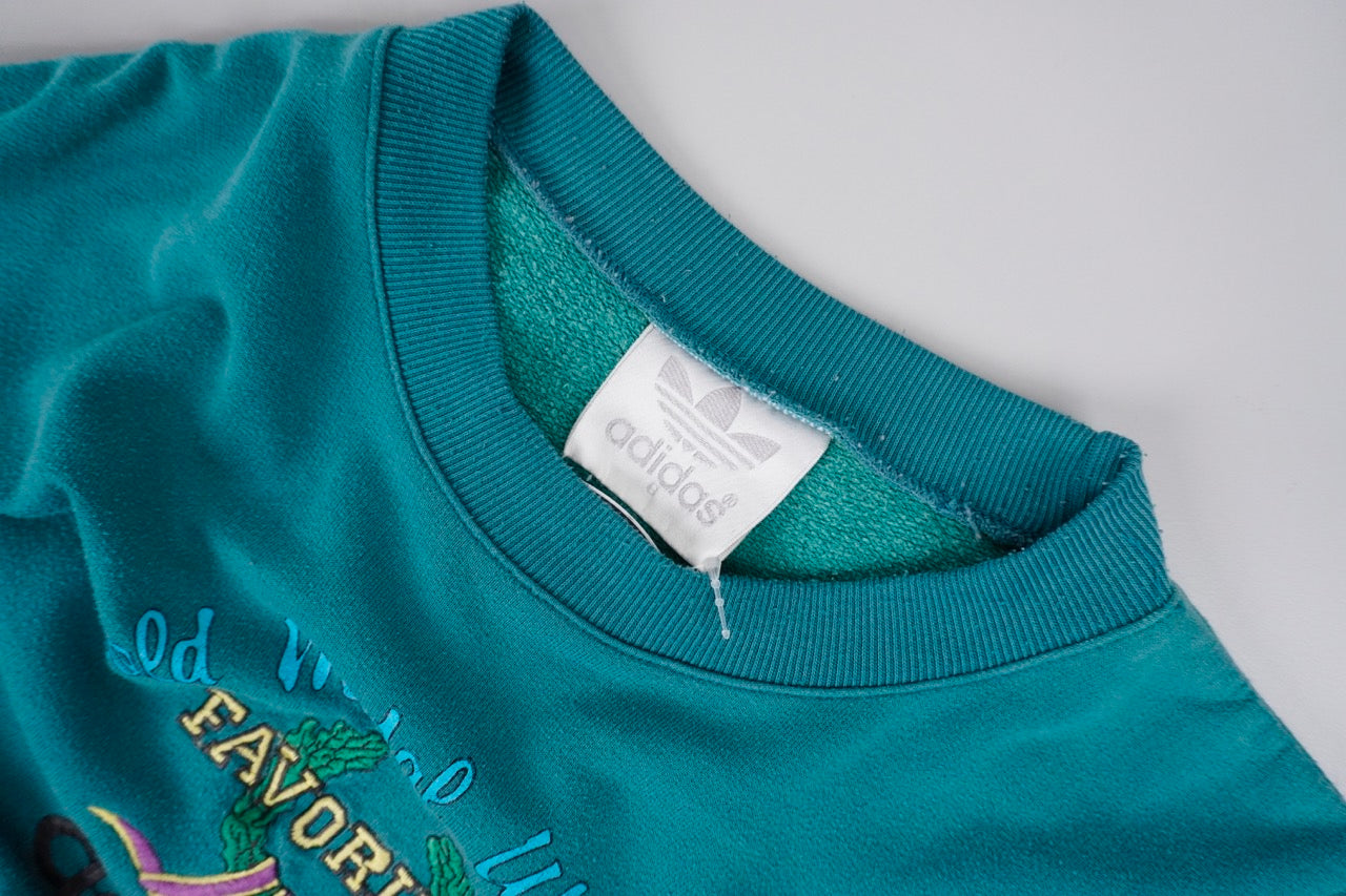 90s Green Adidas Competition Sweatshirt