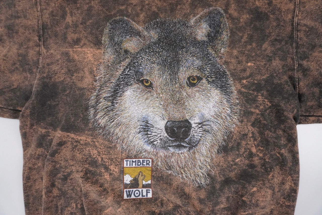 90s Brown Oneita Wolf Sweatshirt