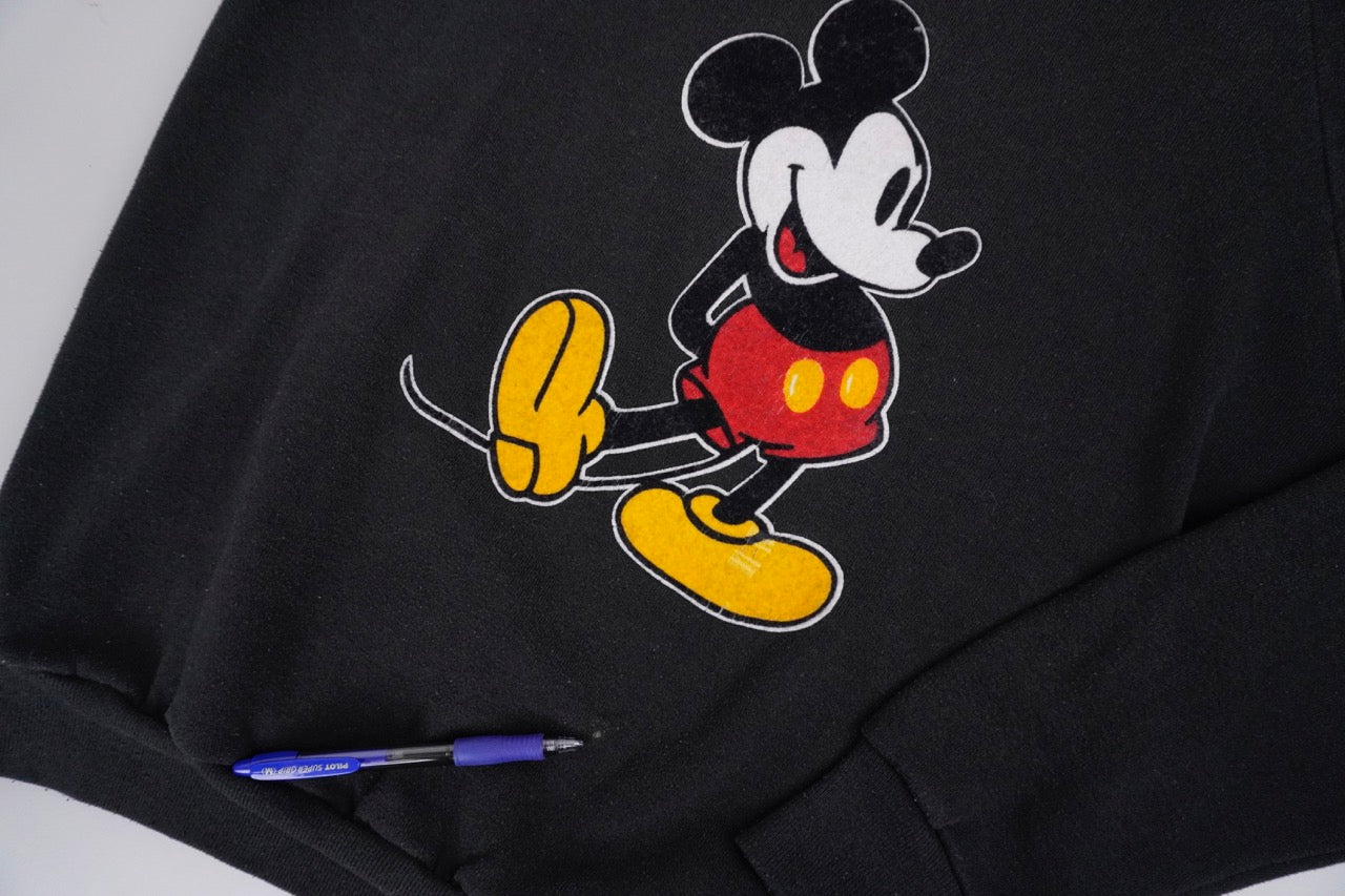 80s Disney Sweatshirt Mickey MOuse Black L