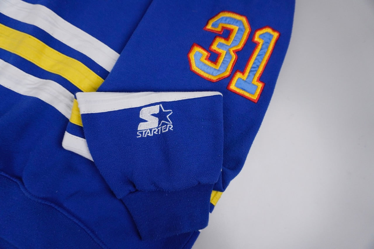 90s Starter St. Louis Blues Curtis Joseph NHL Sweatshirt Blue L