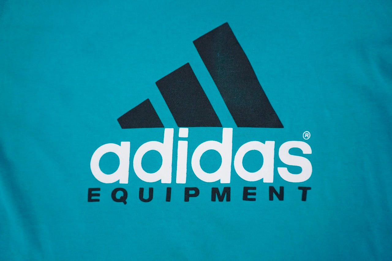 90s Adidas Equipment T-shirt Sea green BnW L/XL