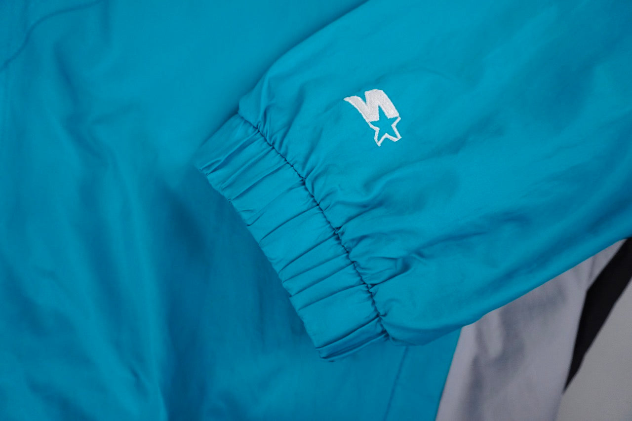 90s Starter Florida Marlins MLB Light Jacket Turquoise Grey XL