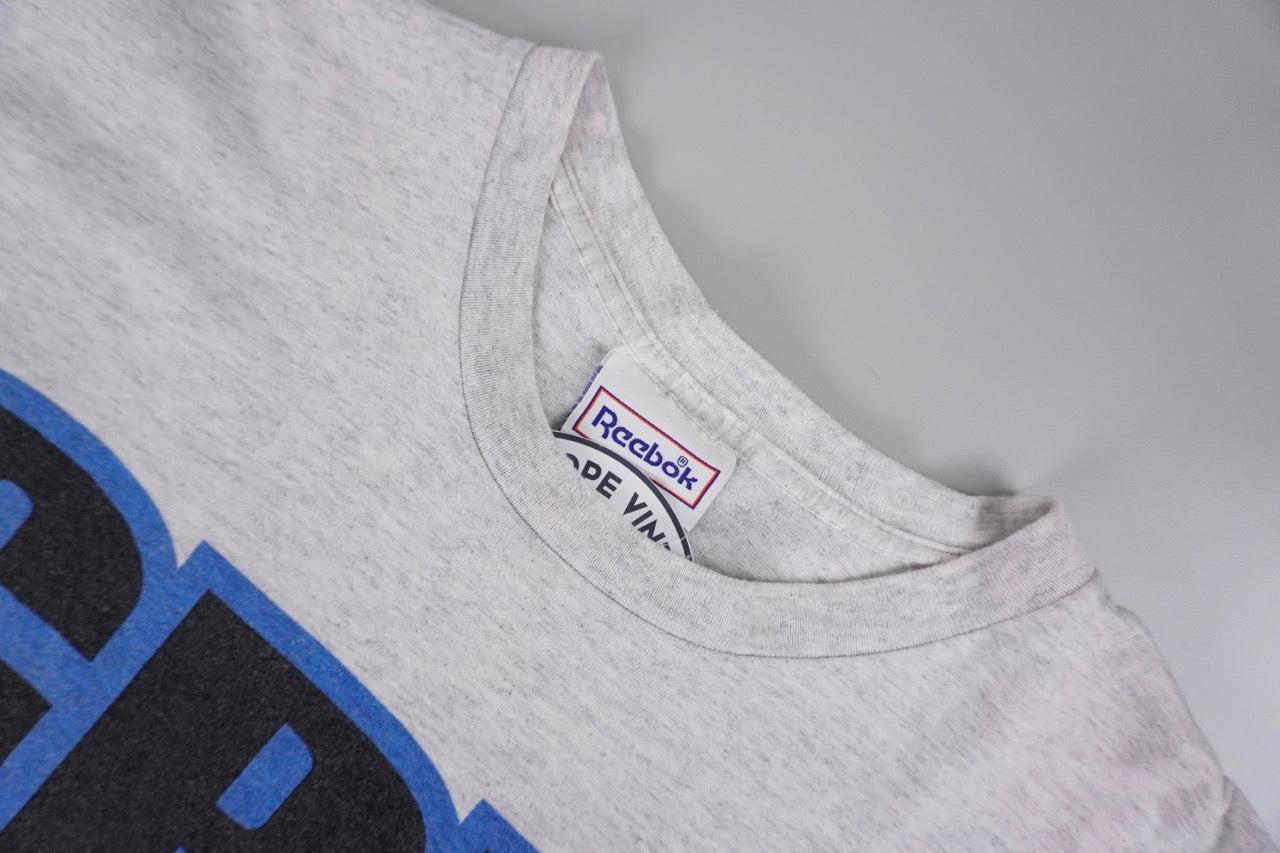90s Reebok T-shirt Grey Blue XL