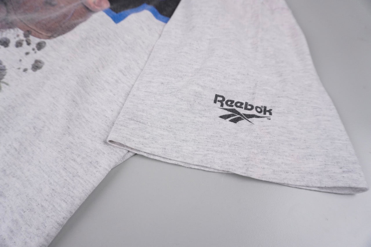 90s Reebok T-shirt Grey Blue XL