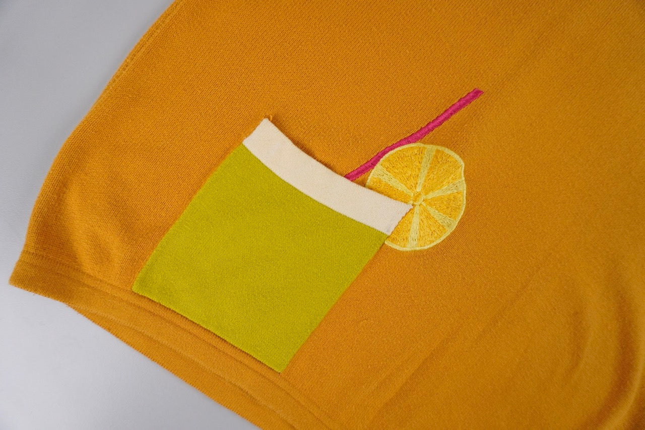 90s United colors of Benetton T-shirt Orange Green L