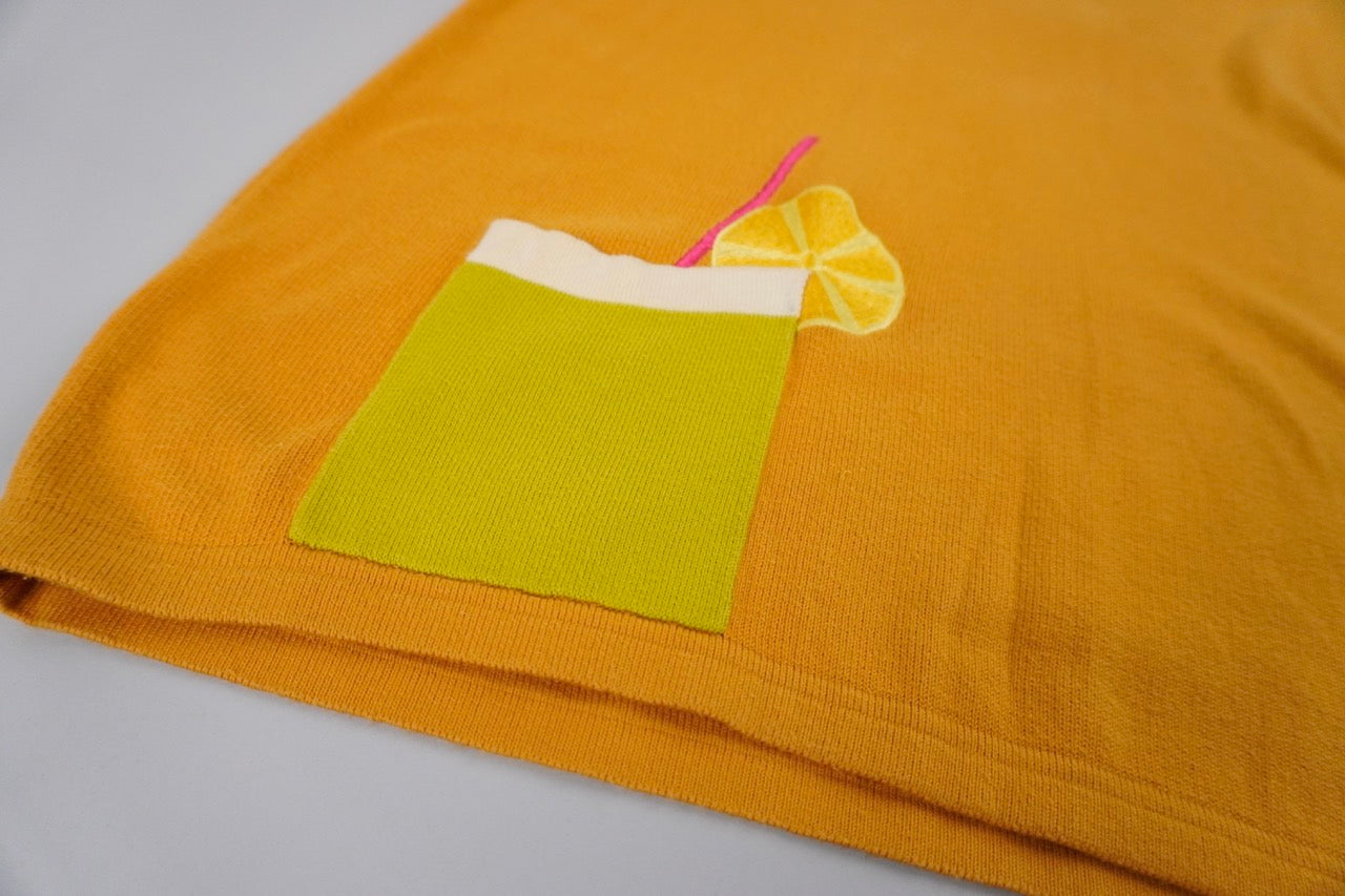 90s United colors of Benetton T-shirt Orange Green L