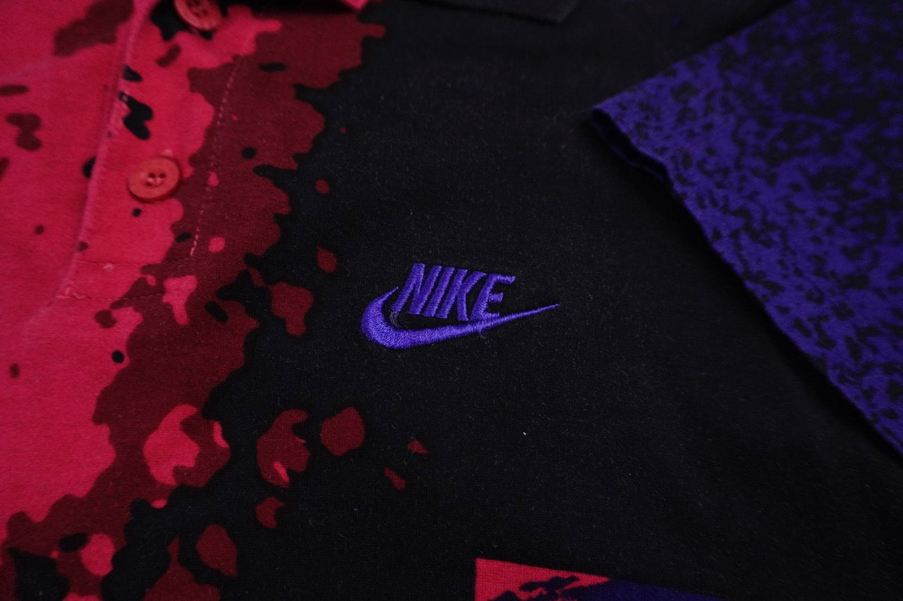90s Nike Challenge Court T-shirt Black Pink L