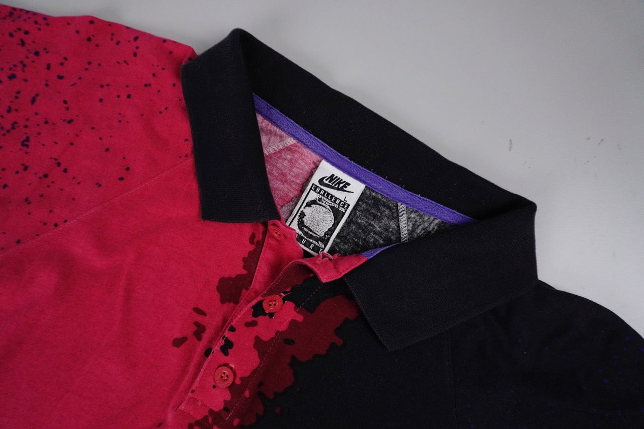 90s Nike Challenge Court T-shirt Black Pink L