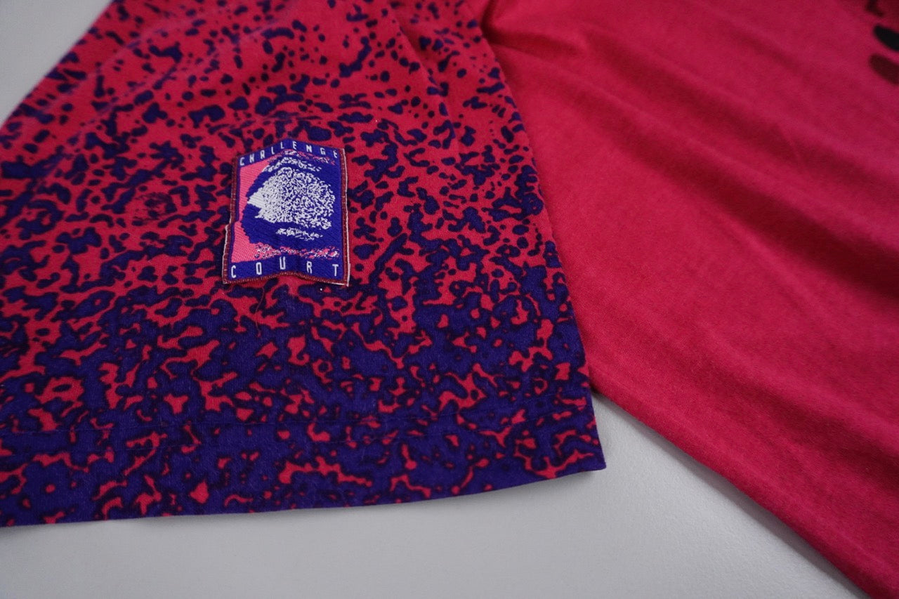 90s Nike Challenge Court T-shirt Black Pink L