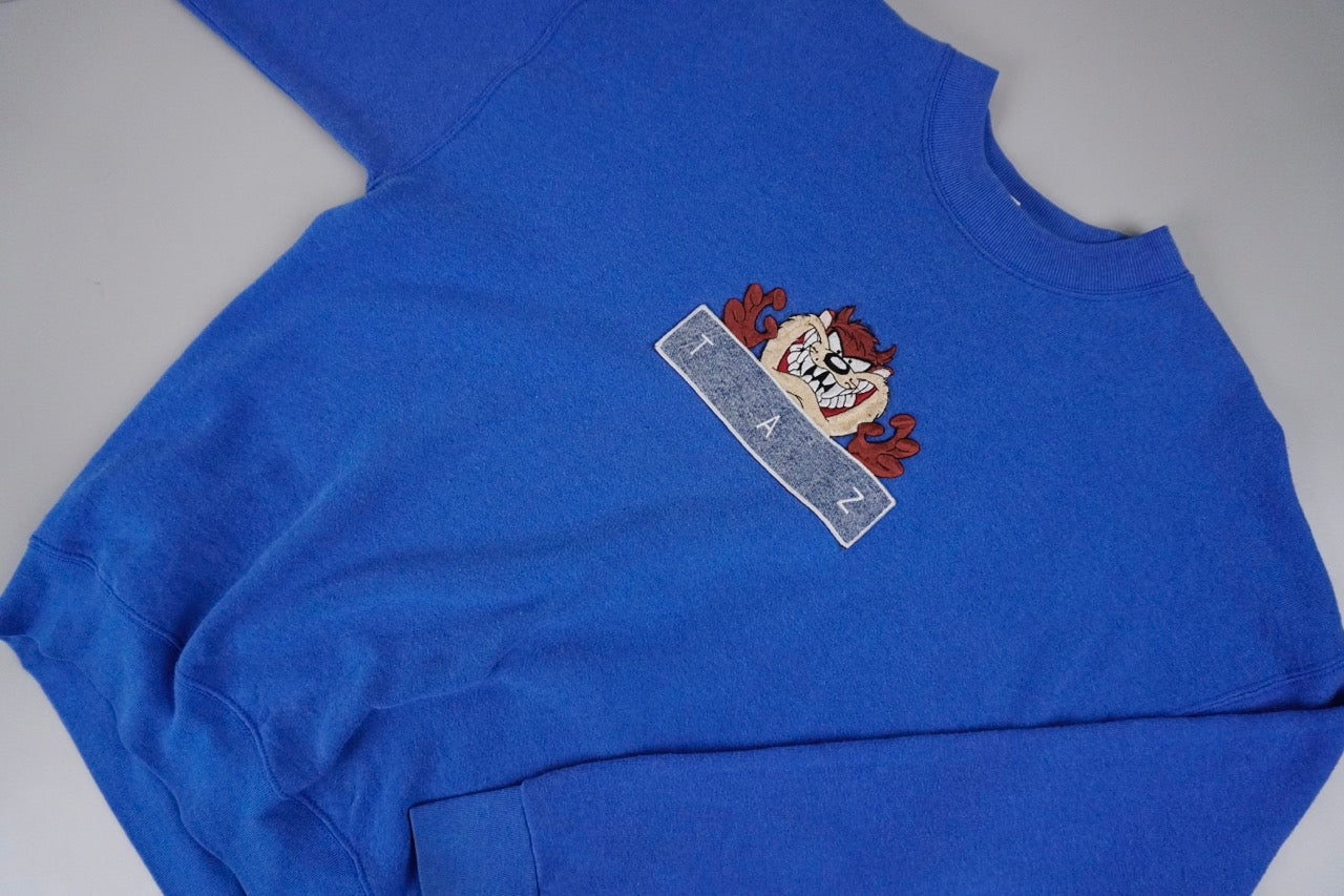 90s Looney Tunes Sweatshirt Blue XL