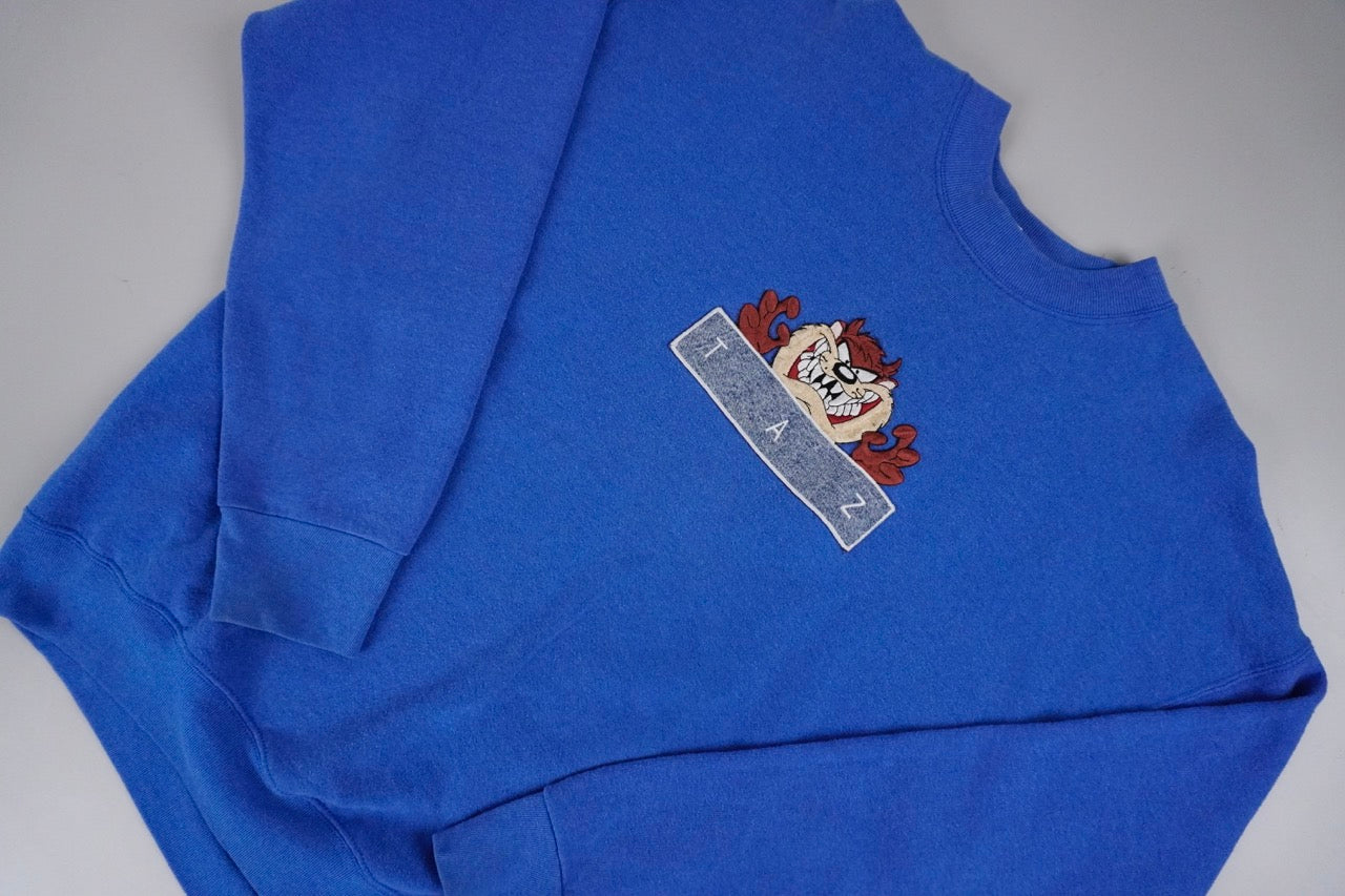 90s Looney Tunes Sweatshirt Blue XL