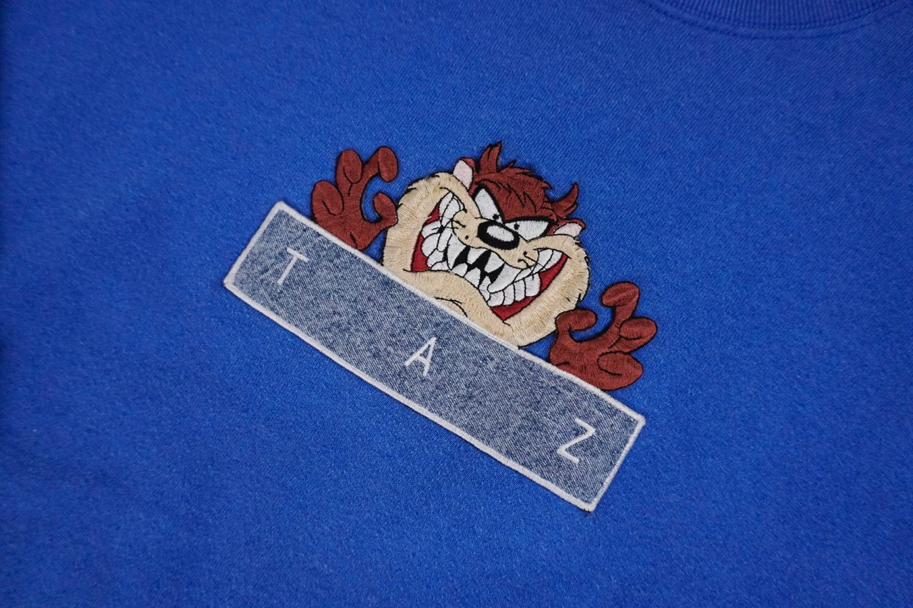 90s Looney Tunes Sweatshirt Blue XL