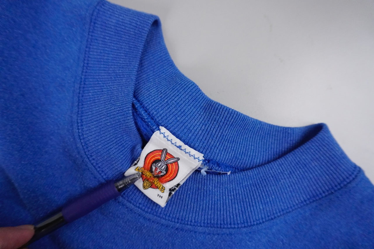 90s Looney Tunes Sweatshirt Blue XL