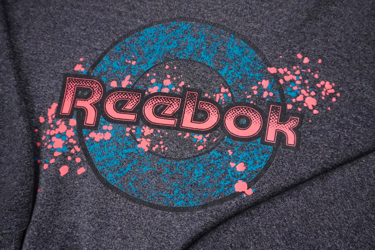 90s Reebok Sweatshirt Grey Pink, blue XL