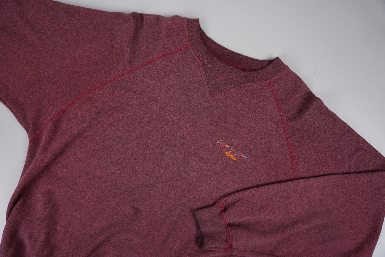 90s Adidas Colors of Sport Sweatshirt Red L