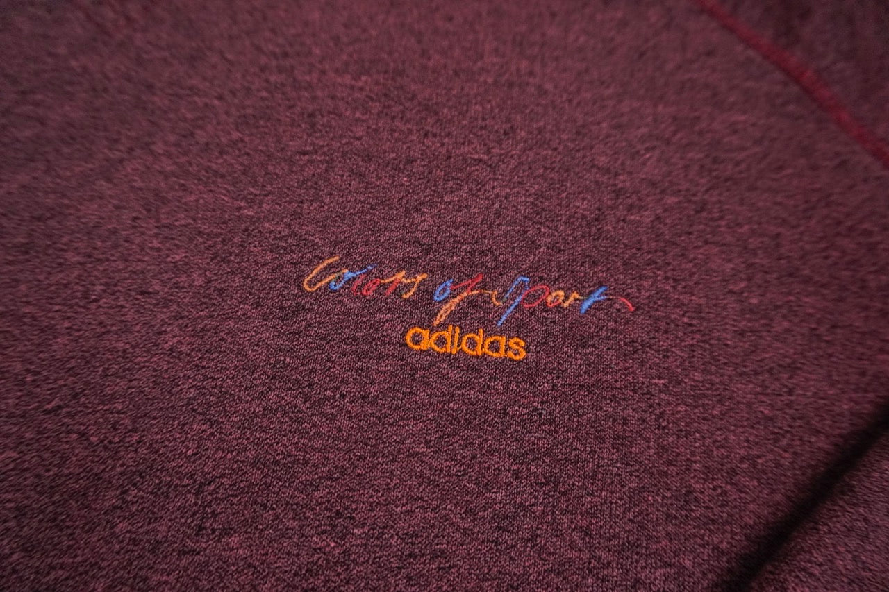 90s Adidas Colors of Sport Sweatshirt Red L