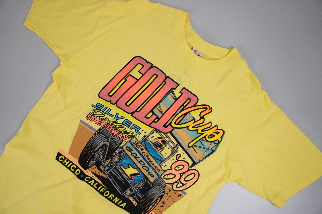 80s Signal made in USA T-shirt Yellow XL