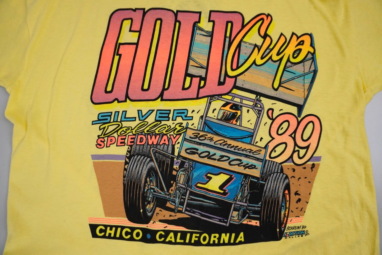 80s Signal made in USA T-shirt Yellow XL
