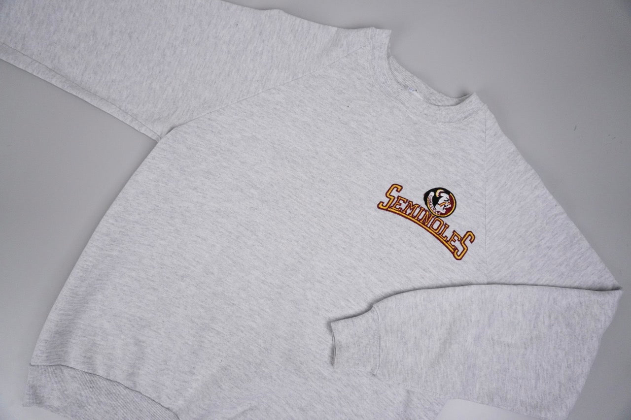 80s Jerzees Florida Seminoles NCAA Sweatshirt grey L