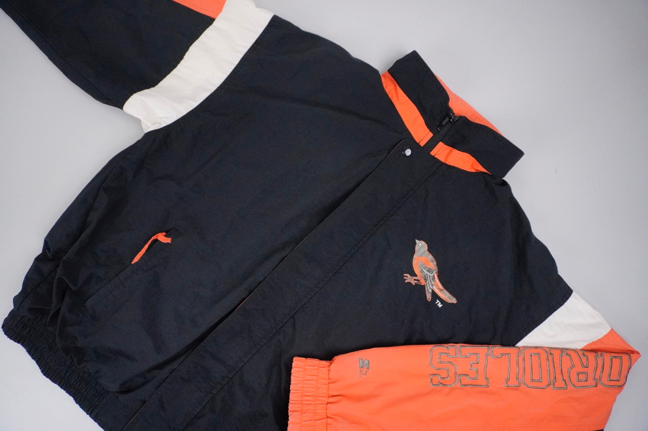 90s Starter Baltimore Orioles Jacket Black Orange L
