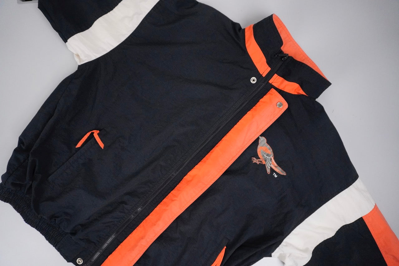 90s Starter Baltimore Orioles Jacket Black Orange L