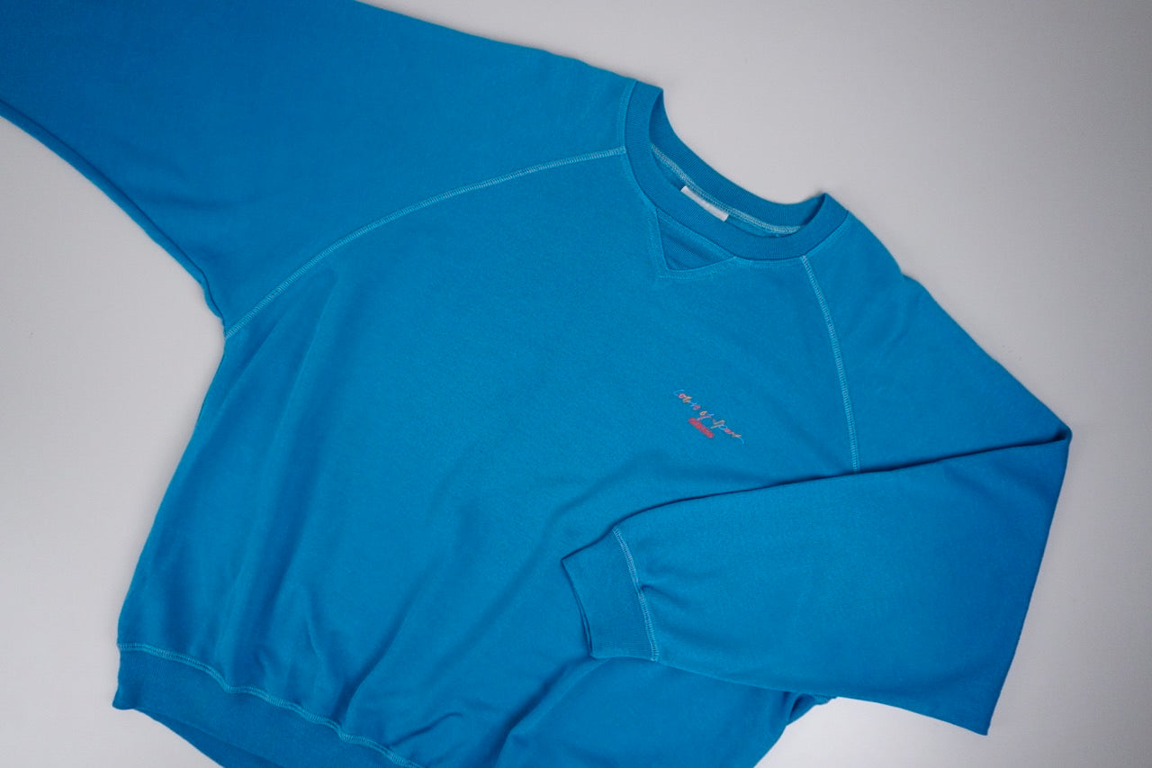 90s Adidas Sweatshirt Turquoise L/XL