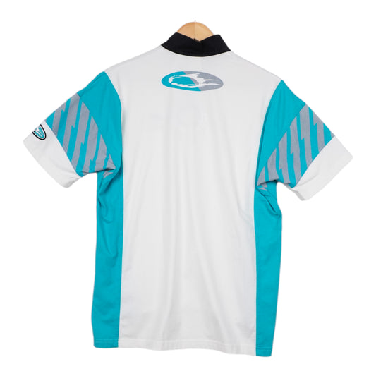 90s Nike challenge court Andre Agassi T-shirt White Turquoise M