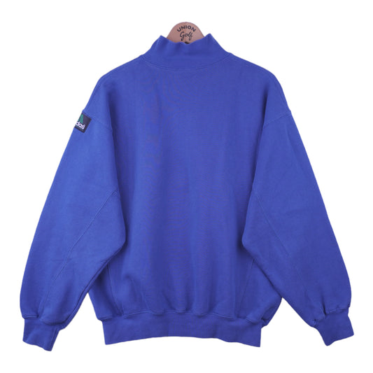 90s Adidas Equipment Pullover Blue M