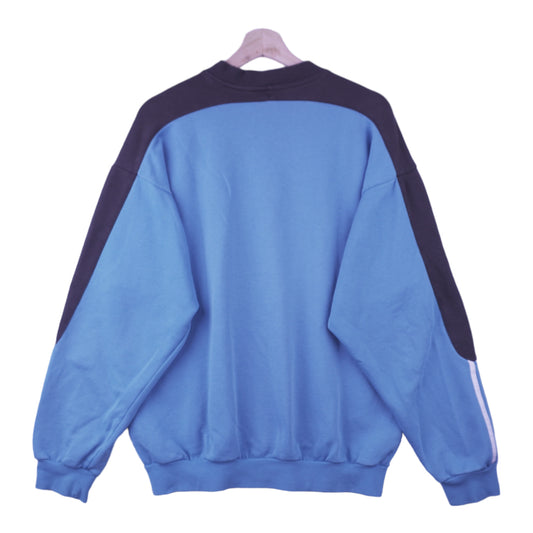 90s Adidas Sweater Blue Black M