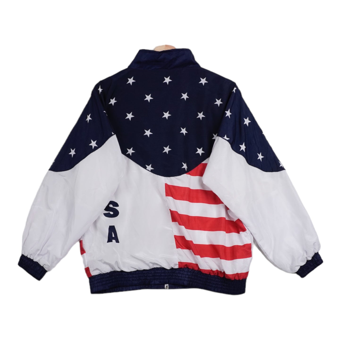 80s USA Trackjacket White blue red M