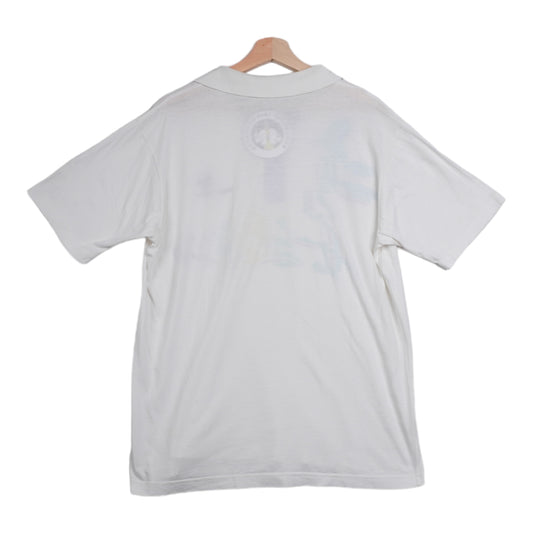 80s White Sergio Tacchini Poloshirt