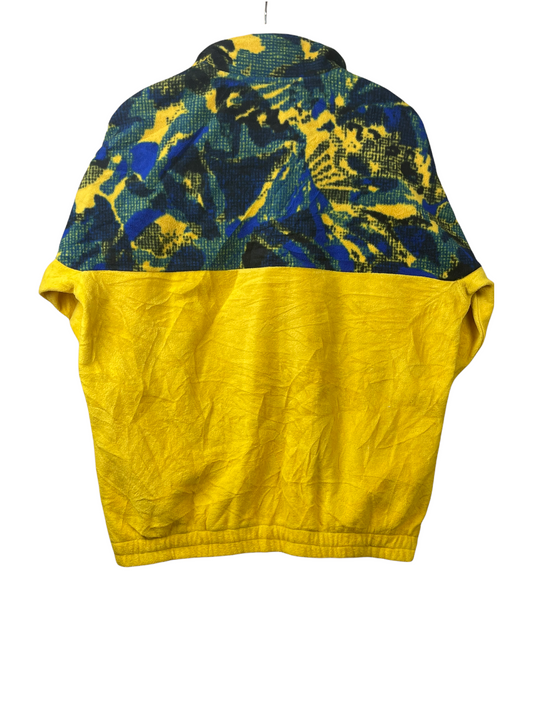 90s FILA Fleece Yellow Blue L