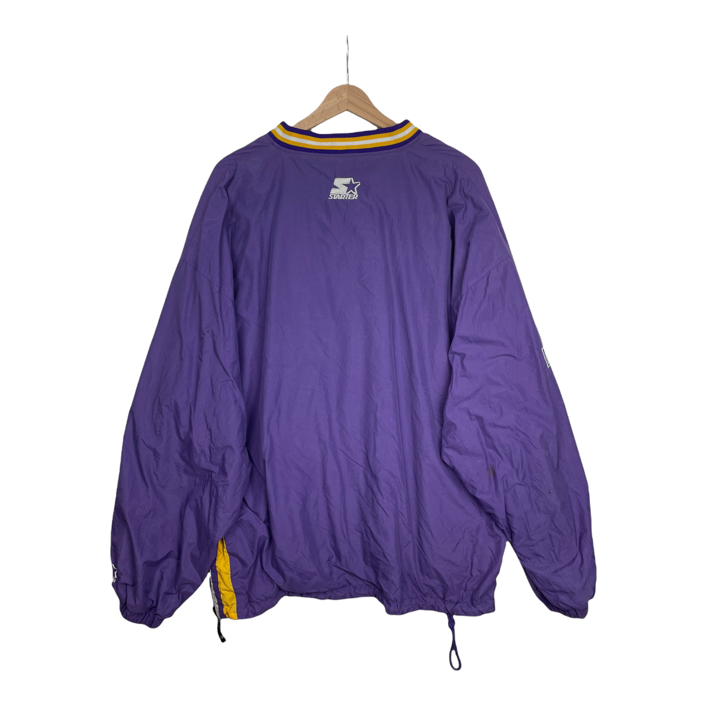 90s Starter Minessota Vikings NFL Pullover Purple Black XL