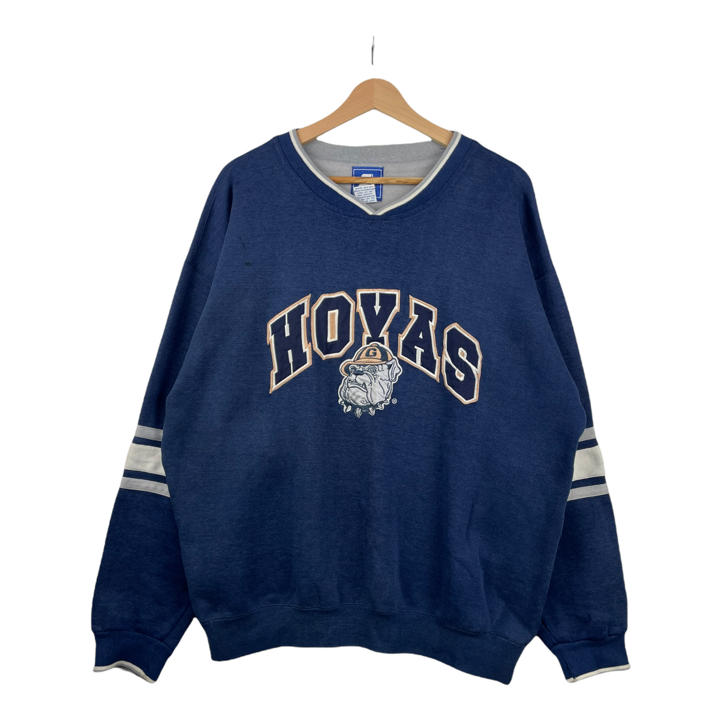 90s Starter Georgetown Hoyas Sweatshirt Navy XL
