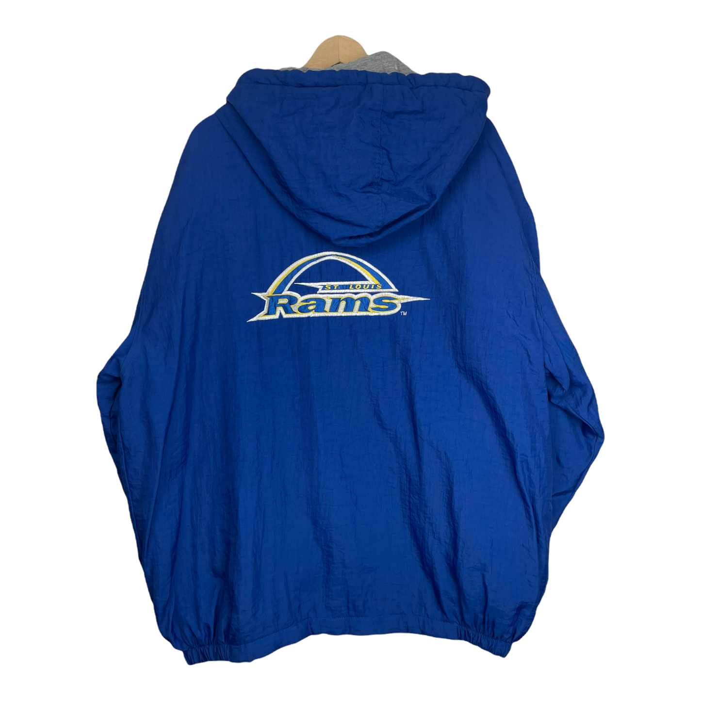 90s Starter St. Louis Rams NFL Jacket Blue L